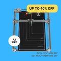 iDraw H SE A3 生成アート、クリエイティブコーディング＆精密描画用組立済みペンプロッター