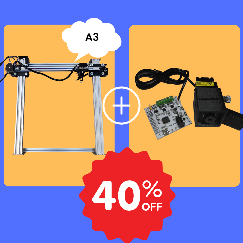 iDraw H A3 ペンプロッター＋2.5Wレーザーヘッドバンドル