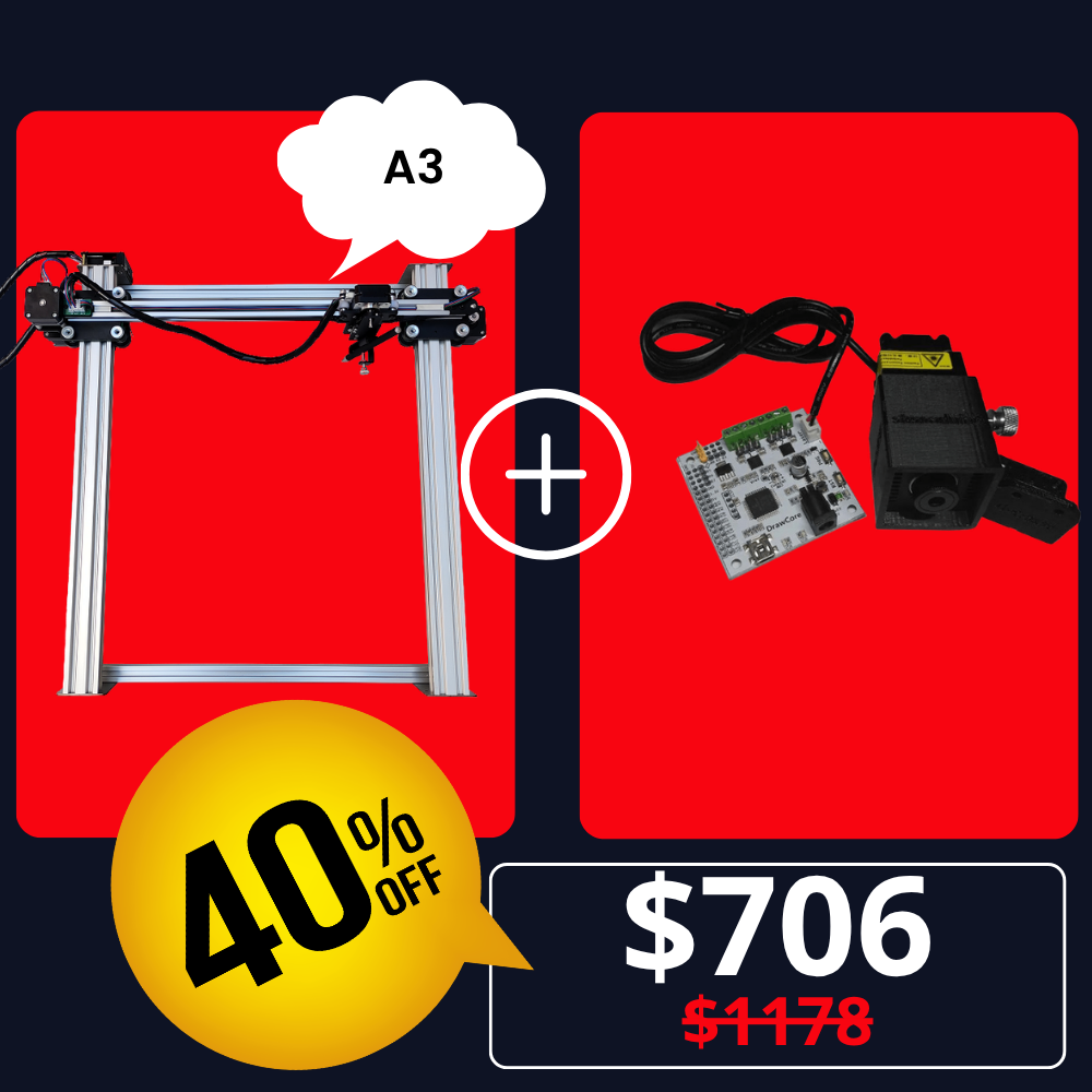 iDraw H A3+2.5W Laser Head Bundle
