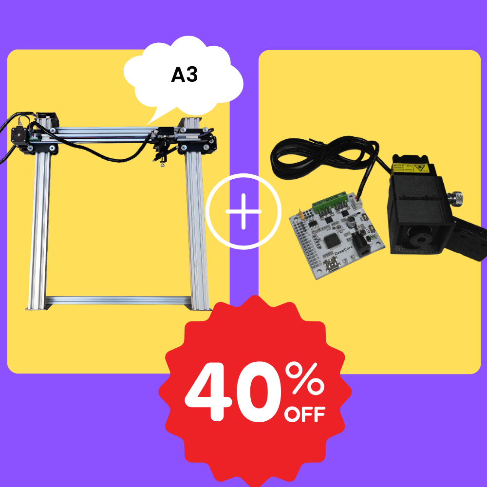 iDraw H A3 ペンプロッター＋2.5Wレーザーヘッドバンドル